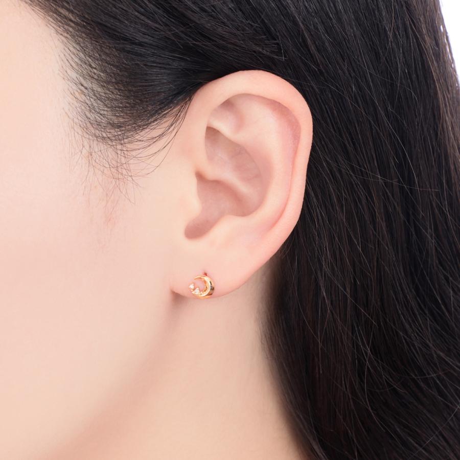 ジュエリーツツミ K10イエローゴールドダイヤモンドピアス