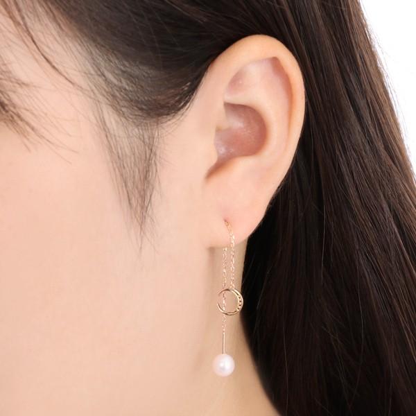 ジュエリーツツミ K10イエローゴールド淡水パールピアス（6mm