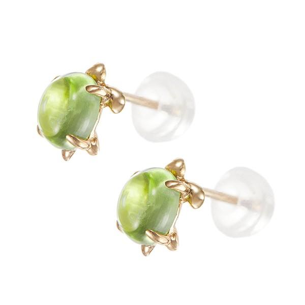 ジュエリーツツミ K10イエローゴールドペリドットピアス : ジュエリー