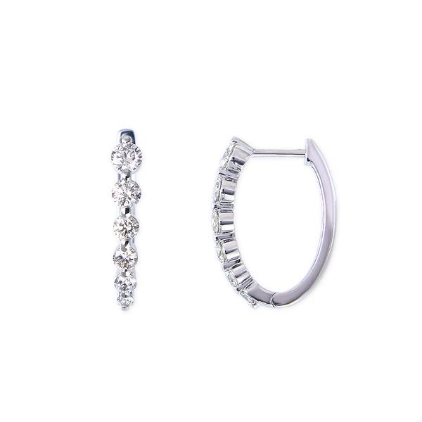 プラチナダイヤモンドピアス(107520円)