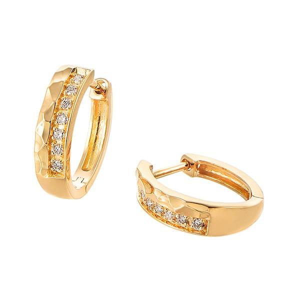 K18イエローゴールドダイヤモンドピアス(33120円)