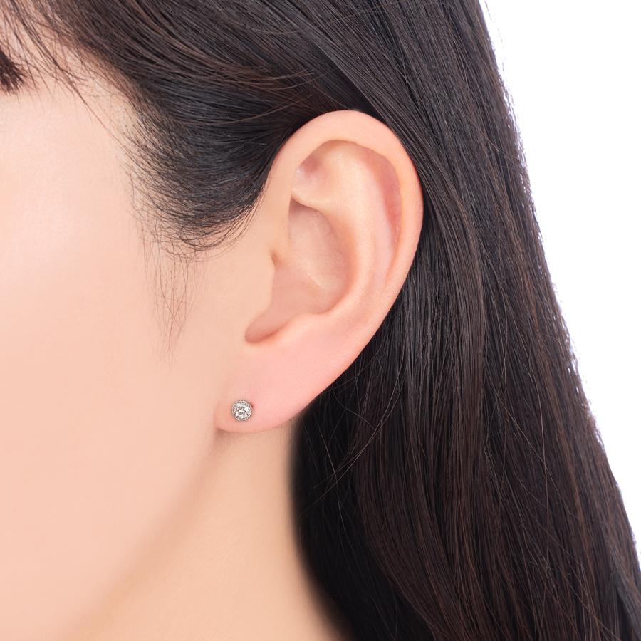 プラチナダイヤモンドピアス 