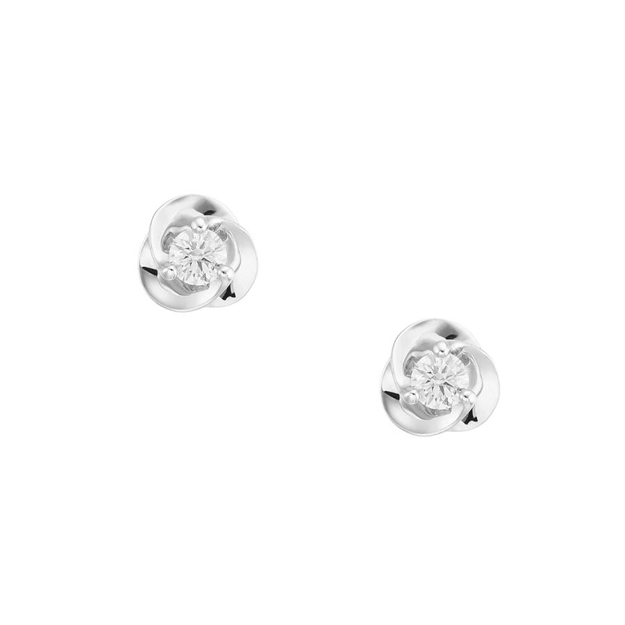 【新品・未使用】ジュエリーTSUTSUMI K10ホワイトゴールド ピアス ジュエリーツツミ K10ホワイトゴールドダイヤモンドピアス