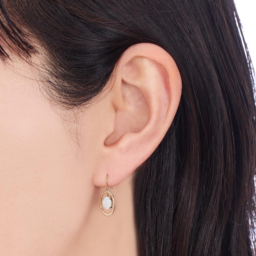 ジュエリーツツミ K10イエローゴールドオパールピアス : ジュエリー