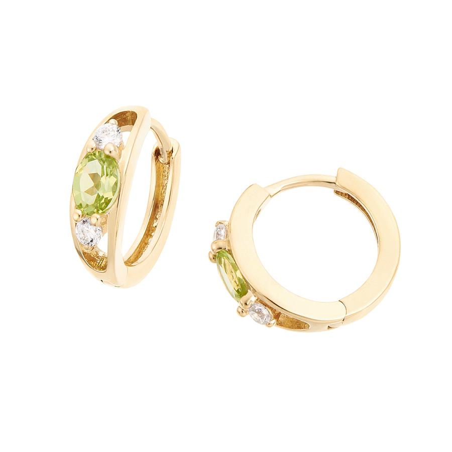 ジュエリーツツミ K10イエローゴールドペリドットピアス : ジュエリー