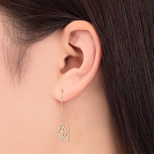 ジュエリーツツミ K10イエローゴールドダイヤモンドピアス