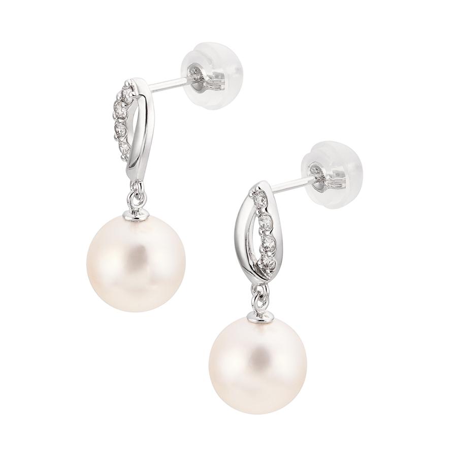 ⭐️完成品⭐️ プラチナアコヤ真珠ピアス（7.5mm） 【S2523870122】(15840円)