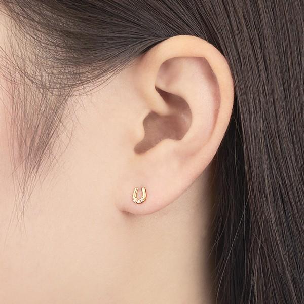 ジュエリーツツミ K18イエローゴールドダイヤモンドピアス