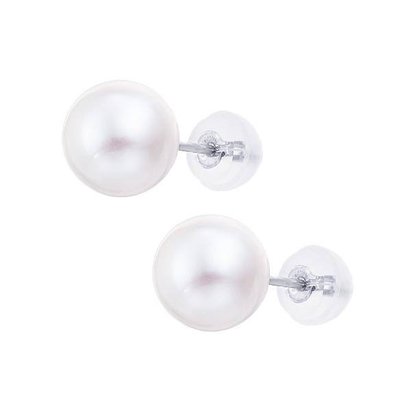 プラチナアコヤ真珠ピアス（7.5mm） 5mm