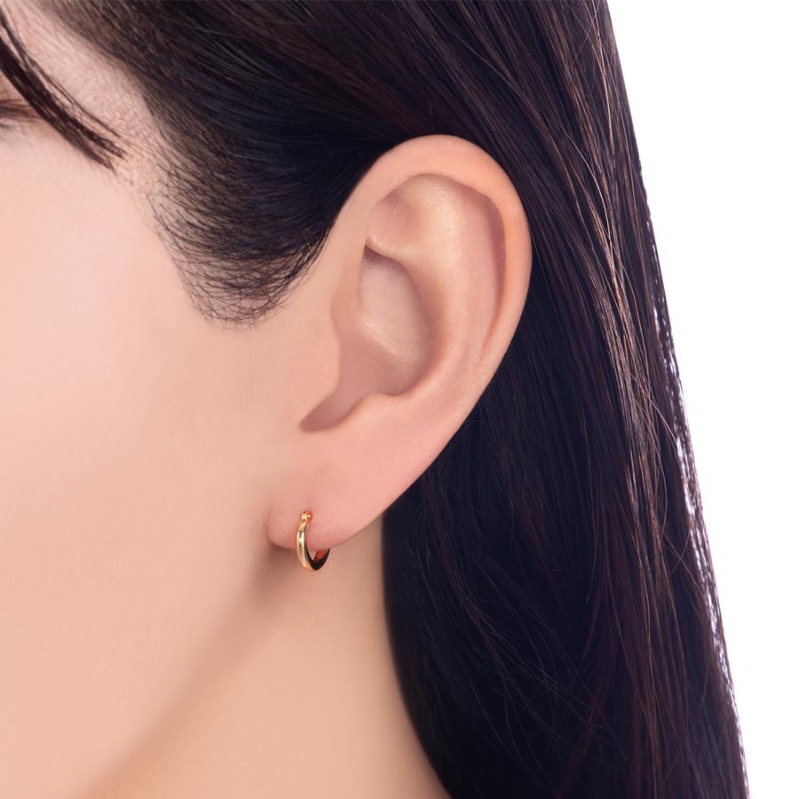 ★美品★ツツミ　K18イエローゴールドフープピアス K18イエローゴールドピアス(RPE497-002)|TSUTSUMI（ジュエリー