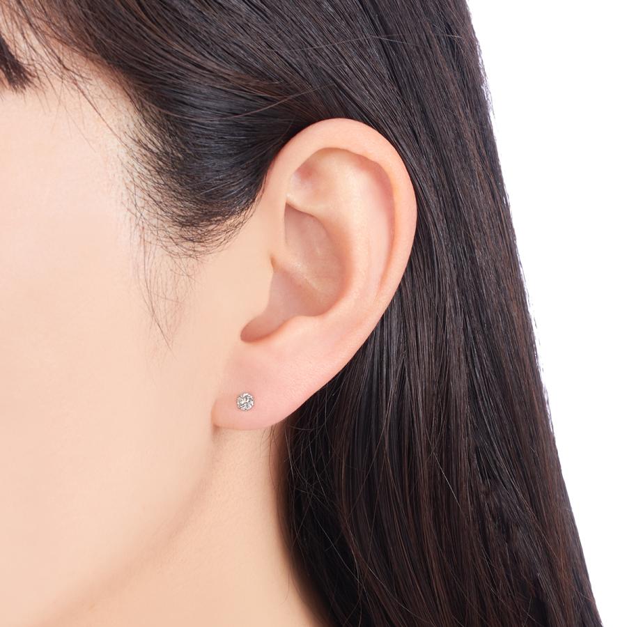 匿名！送料無料！ プラチナダイヤモンドピアス 【HOV7567870959】(27500円)