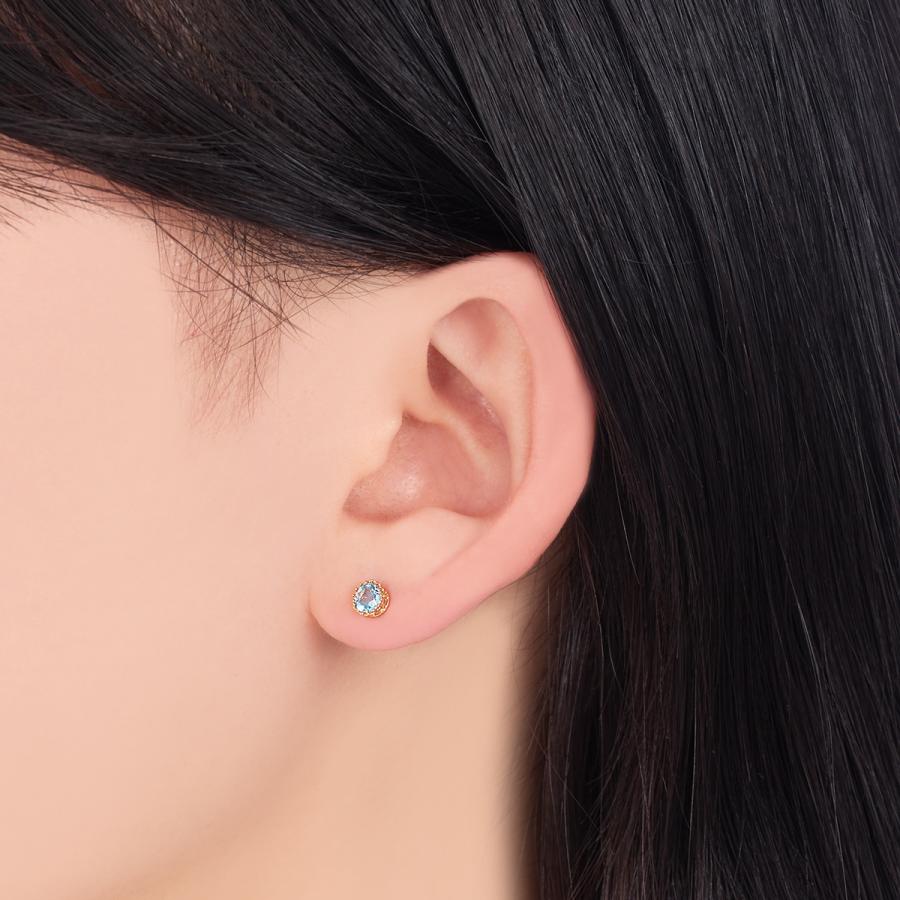 【ツツミ】イエローゴールドブルートパーズピアス 【TSUTSUMI】 K10イエローゴールドブルートパーズピアス(RPE691-002)|TSUTSUMI