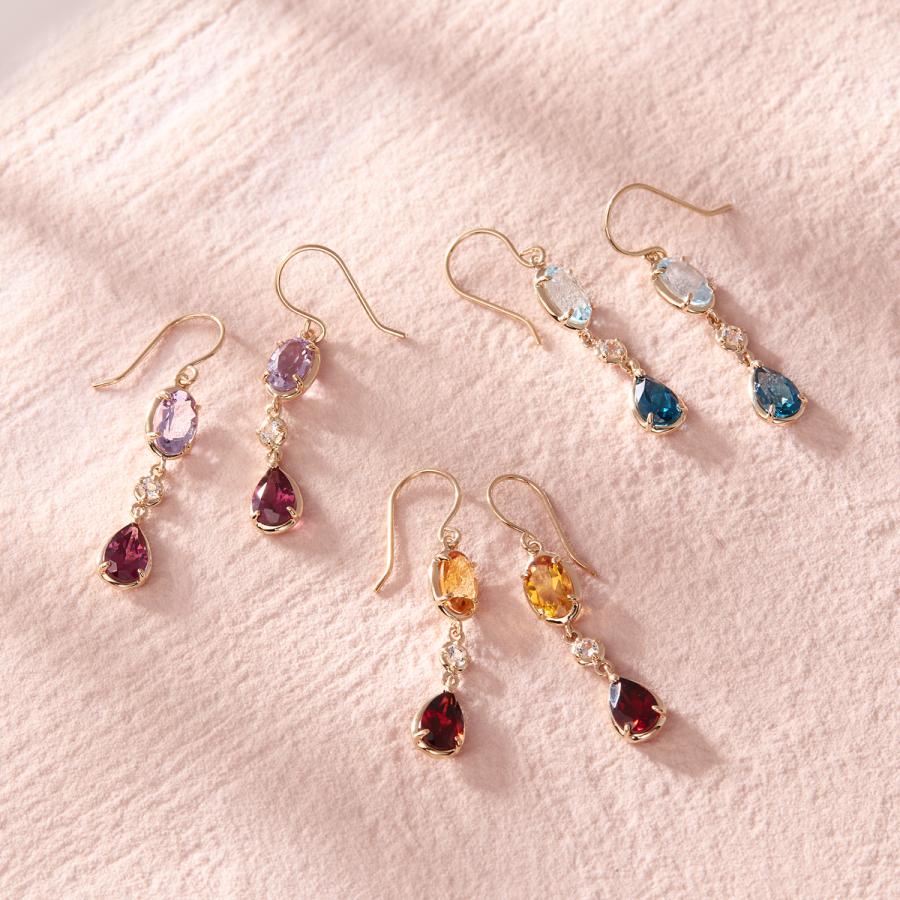 ジュエリーツツミ K10イエローゴールドロンドンブルートパーズ