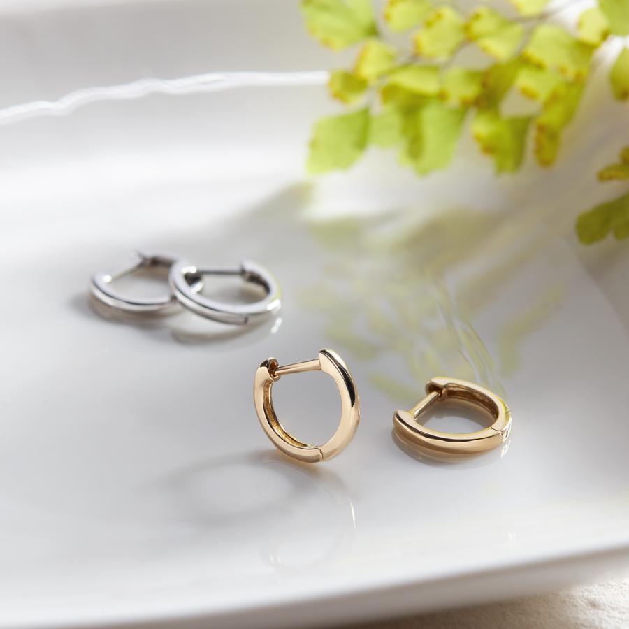 ジュエリーツツミ K10ホワイトゴールドピアス : ジュエリー