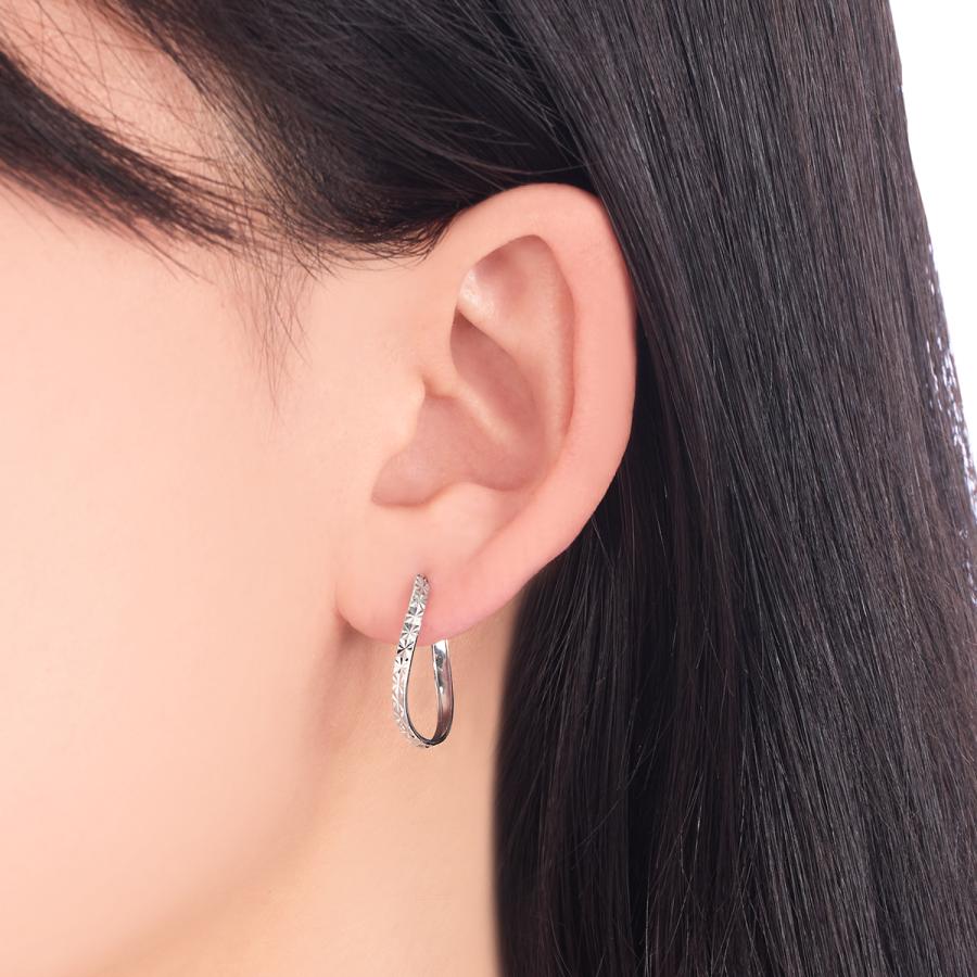 ジュエリーツツミ K10ホワイトゴールドピアス : ジュエリーツツミ