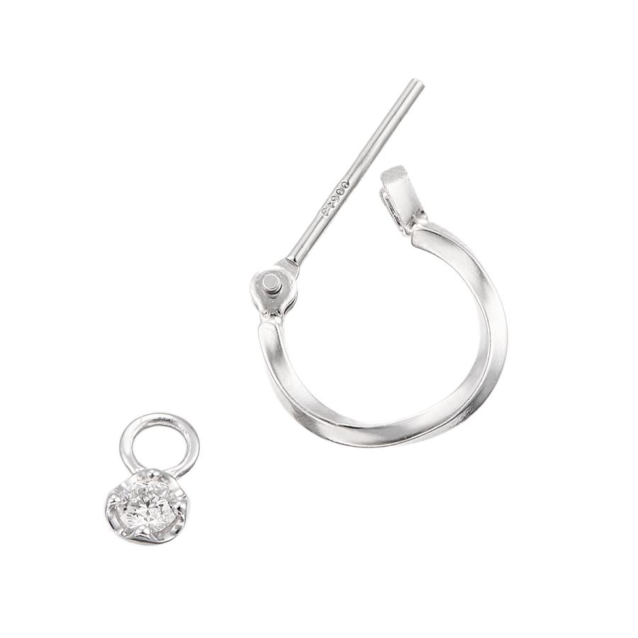 ジュエリーツツミ プラチナダイヤモンドピアス : ジュエリーツツミ
