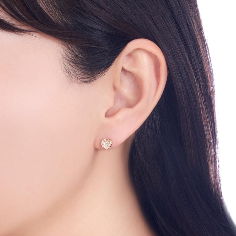 ジュエリーツツミ K18イエローゴールドダイヤモンドピアス