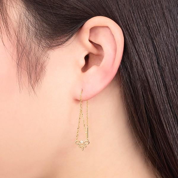 【新版】 K10イエローゴールドダイヤモンドピアス 【1574220599】(9880円)