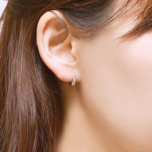 ジュエリーツツミ K10ホワイトゴールドダイヤモンドピアス ジュエリーツツミ K10ホワイトゴールドダイヤモンドピアス