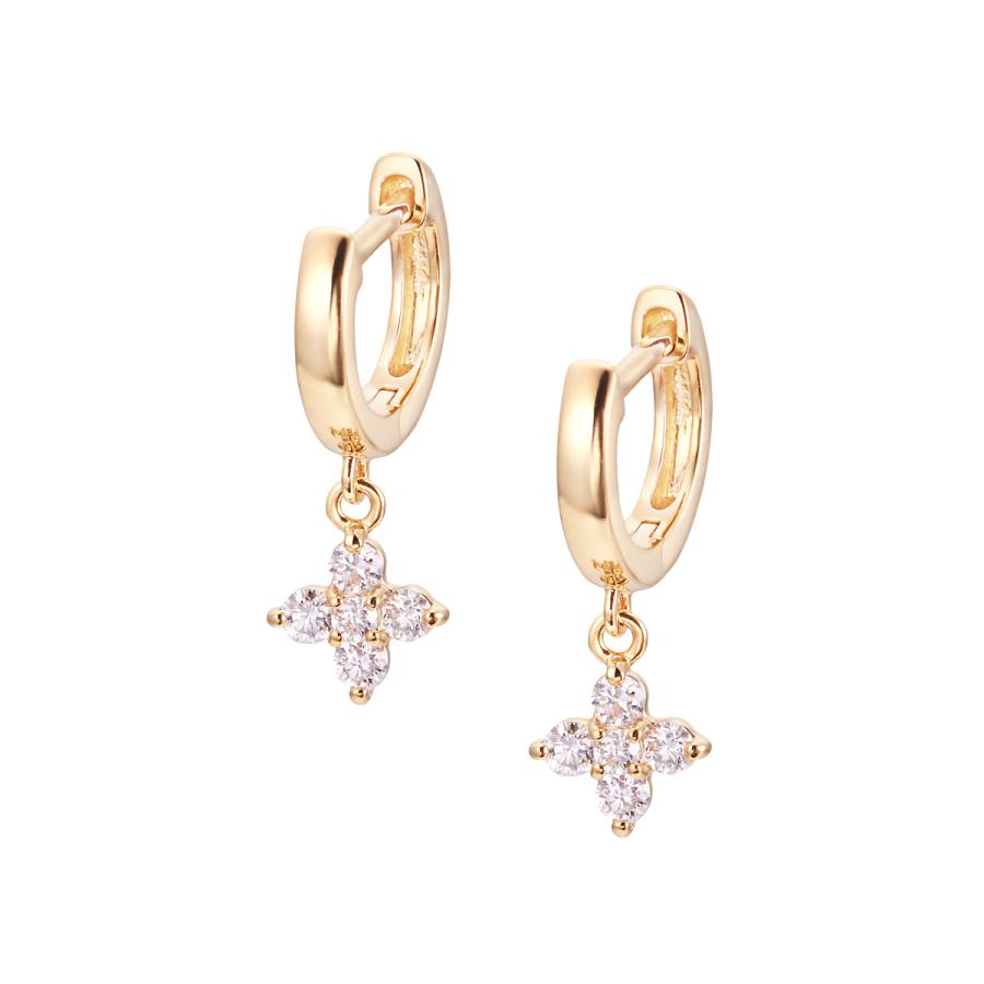 【美品】現行販売品　K10イエローゴールドダイヤモンドピアス　ジュエリーツツミ ジュエリーツツミ K10イエローゴールドダイヤモンドピアス