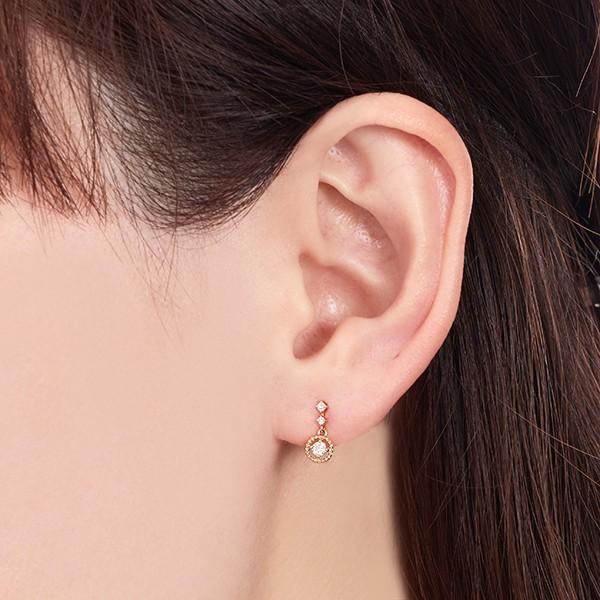 ジュエリーツツミ K10イエローゴールドダイヤモンドピアス