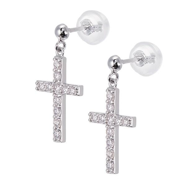 プラチナダイヤモンドピアス 