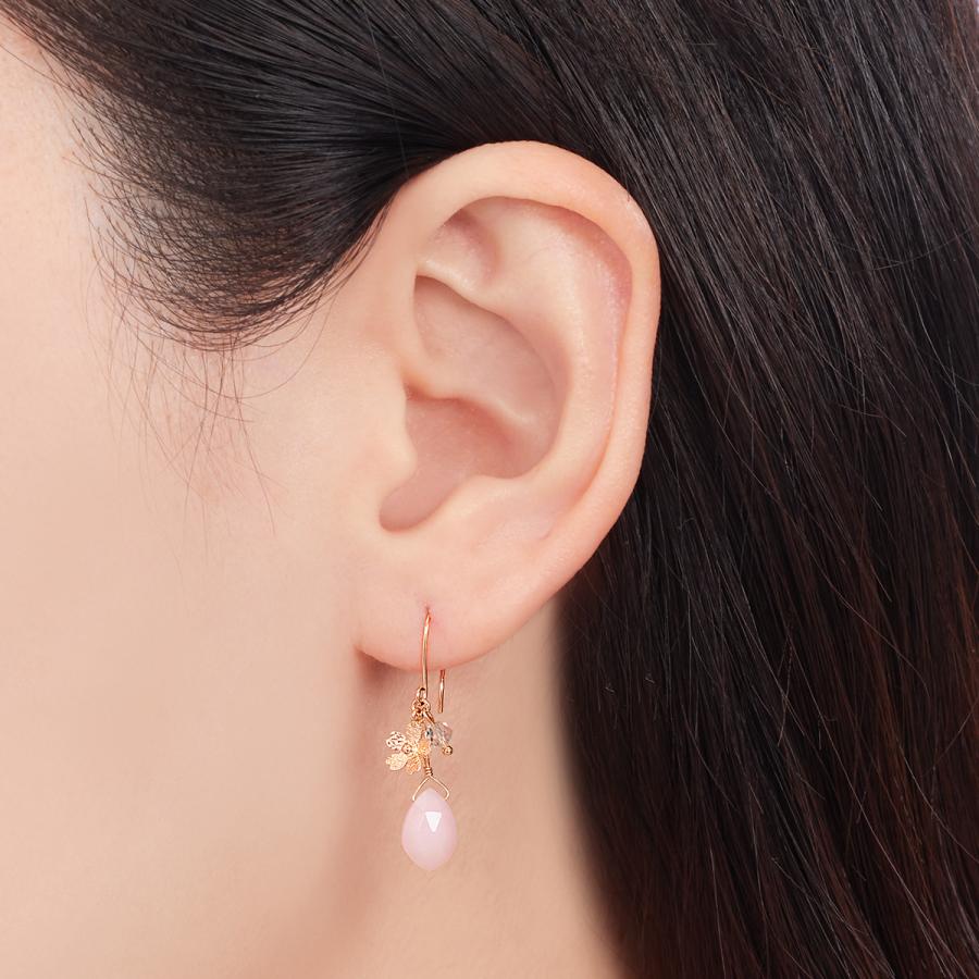 ツツミ　オパールピアスk18 K18イエローゴールドオパールピアス(RPE600-001)|TSUTSUMI