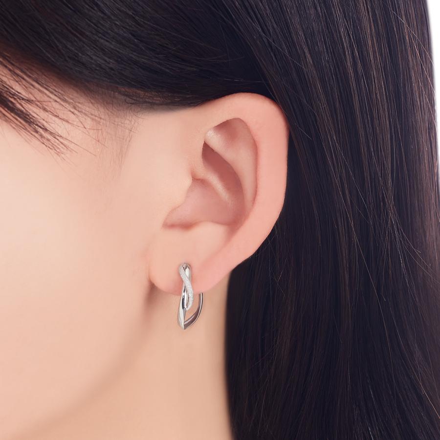 ジュエリーツツミ K10ホワイトゴールドピアス : ジュエリーツツミ 