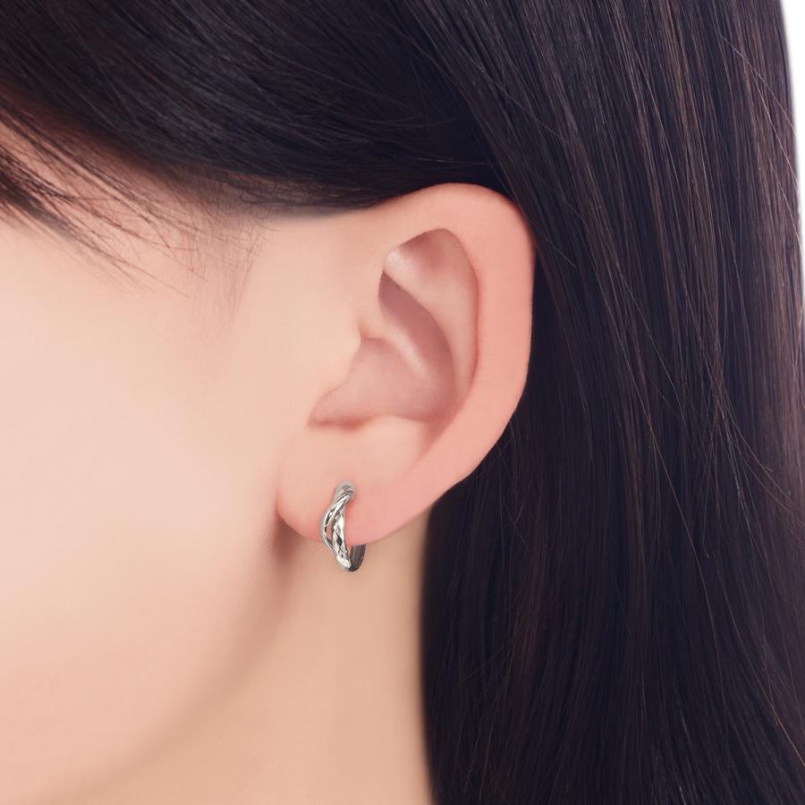 ジュエリーツツミ K10ホワイトゴールドピアス : ジュエリーツツミ