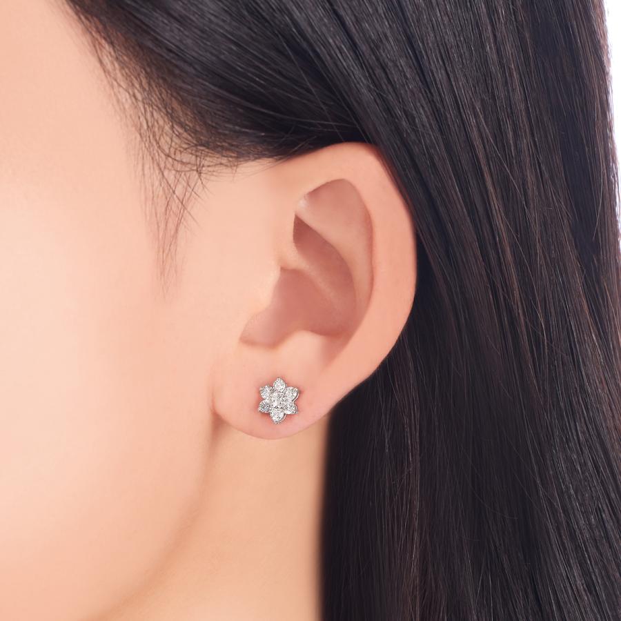 ジュエリーツツミ プラチナダイヤモンドピアス : ジュエリーツツミ