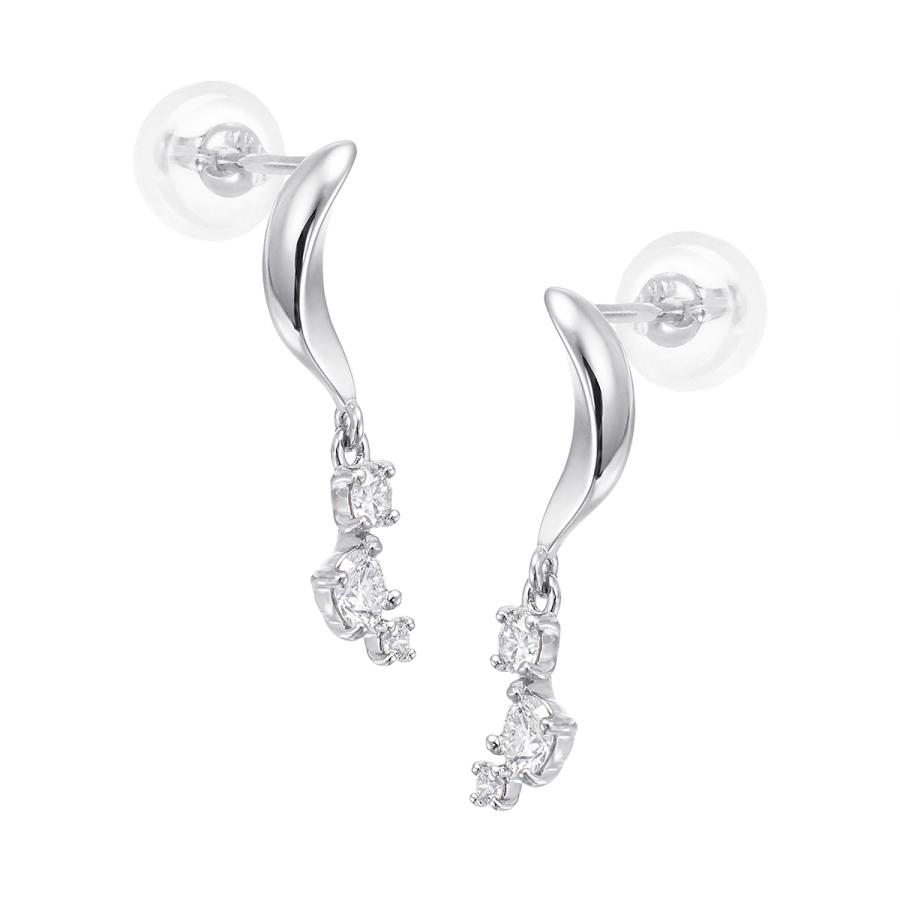 プラチナダイヤモンドピアス 