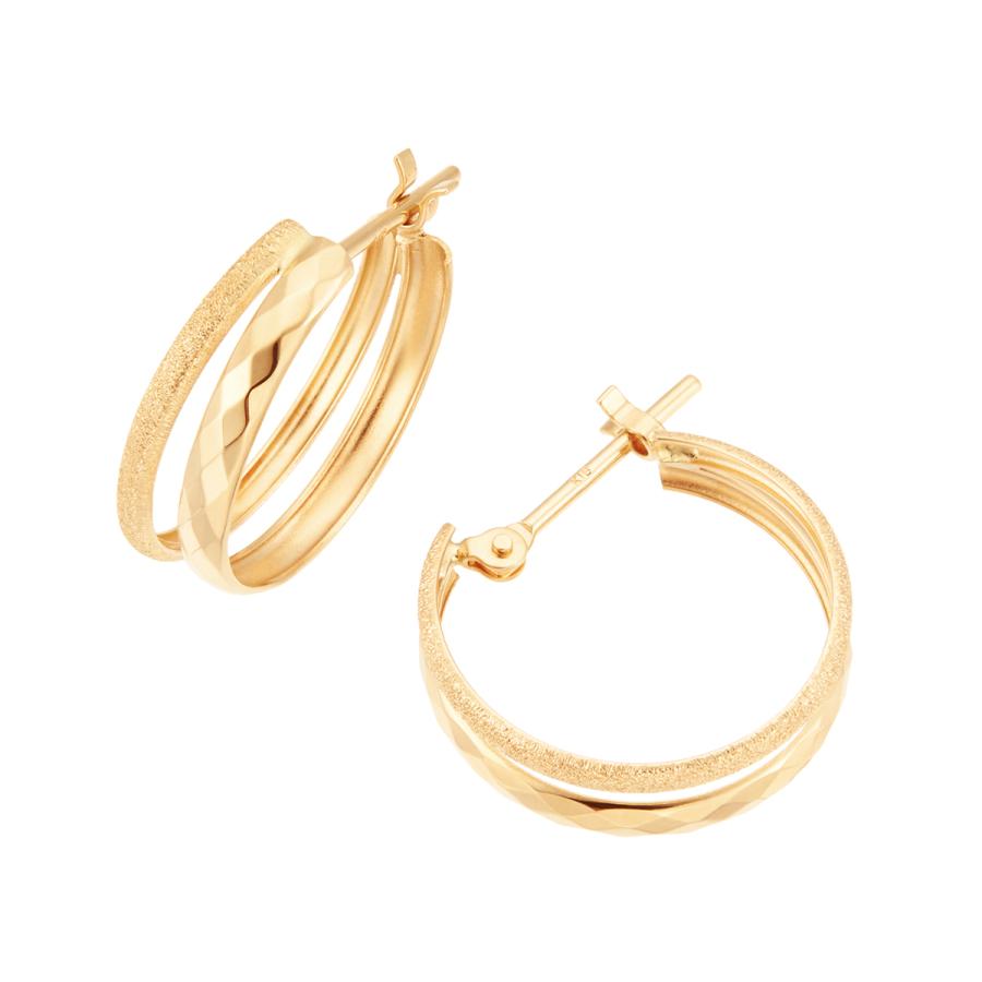 K18イエローゴールドピアス