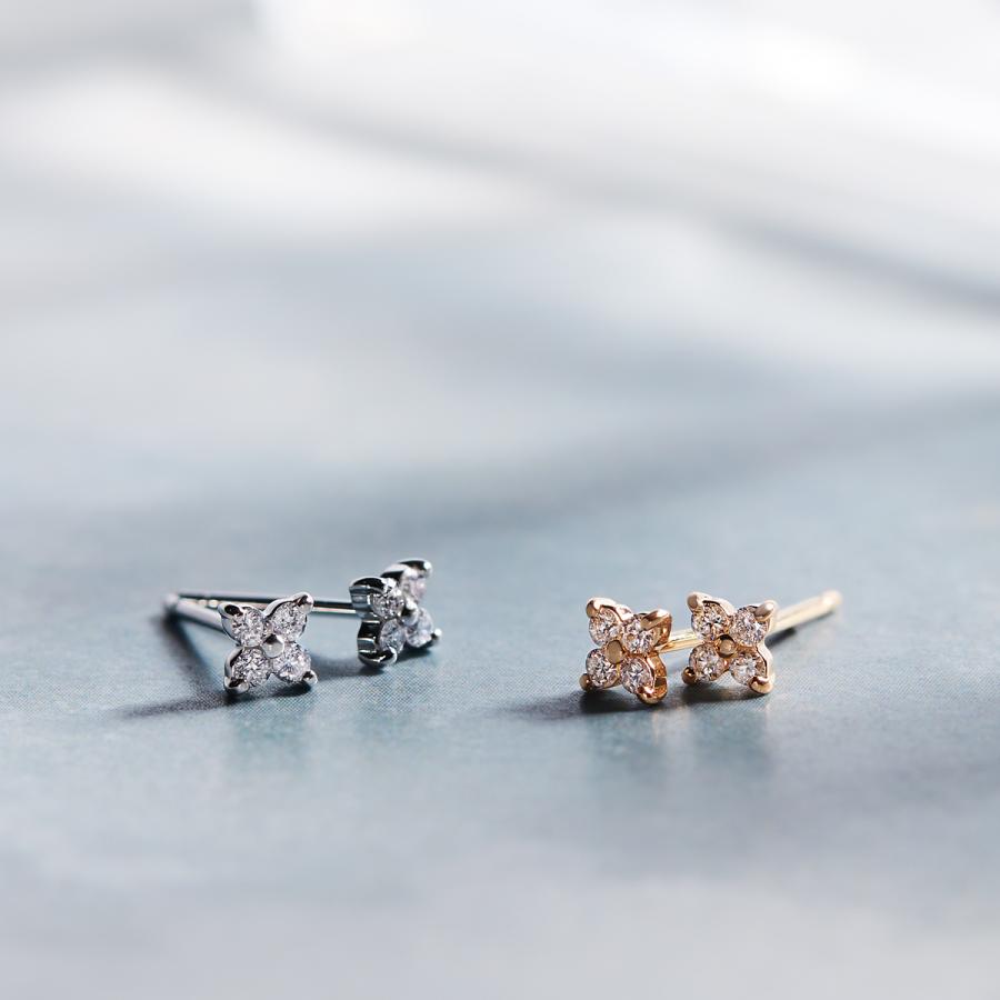 ジュエリーツツミ プラチナダイヤモンドピアス : ジュエリーツツミ