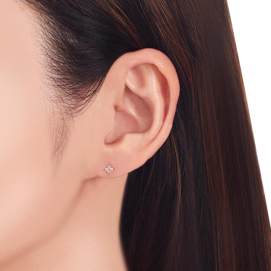 ジュエリーツツミ　K18 ピアス ジュエリーツツミ K18イエローゴールドダイヤモンドピアス