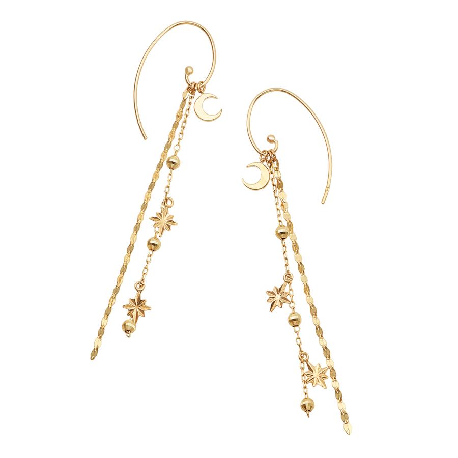 K10イエローゴールドピアス 