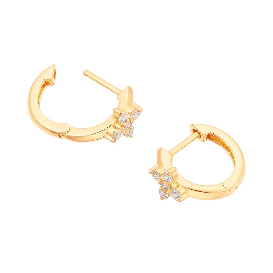 【ほぼ未使用】 K18イエローゴールドダイヤモンドピアス 【EIM6709255391】(24380円)