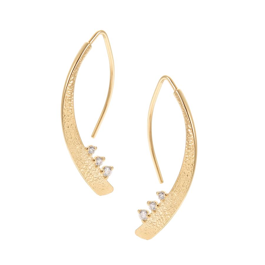 ジュエリーツツミ K10イエローゴールドダイヤモンドピアス