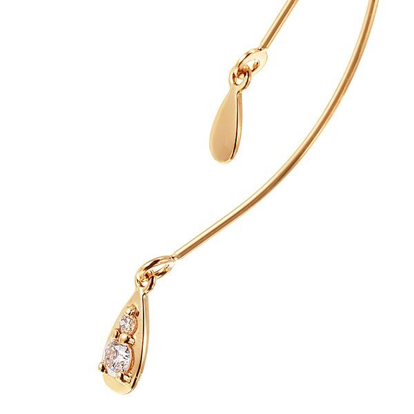 K18イエローゴールドダイヤモンドピアス 