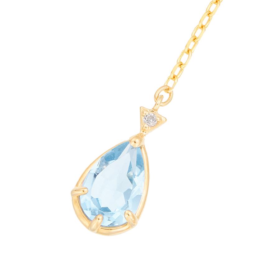 ジュエリーツツミ K10イエローゴールドブルートパーズピアス