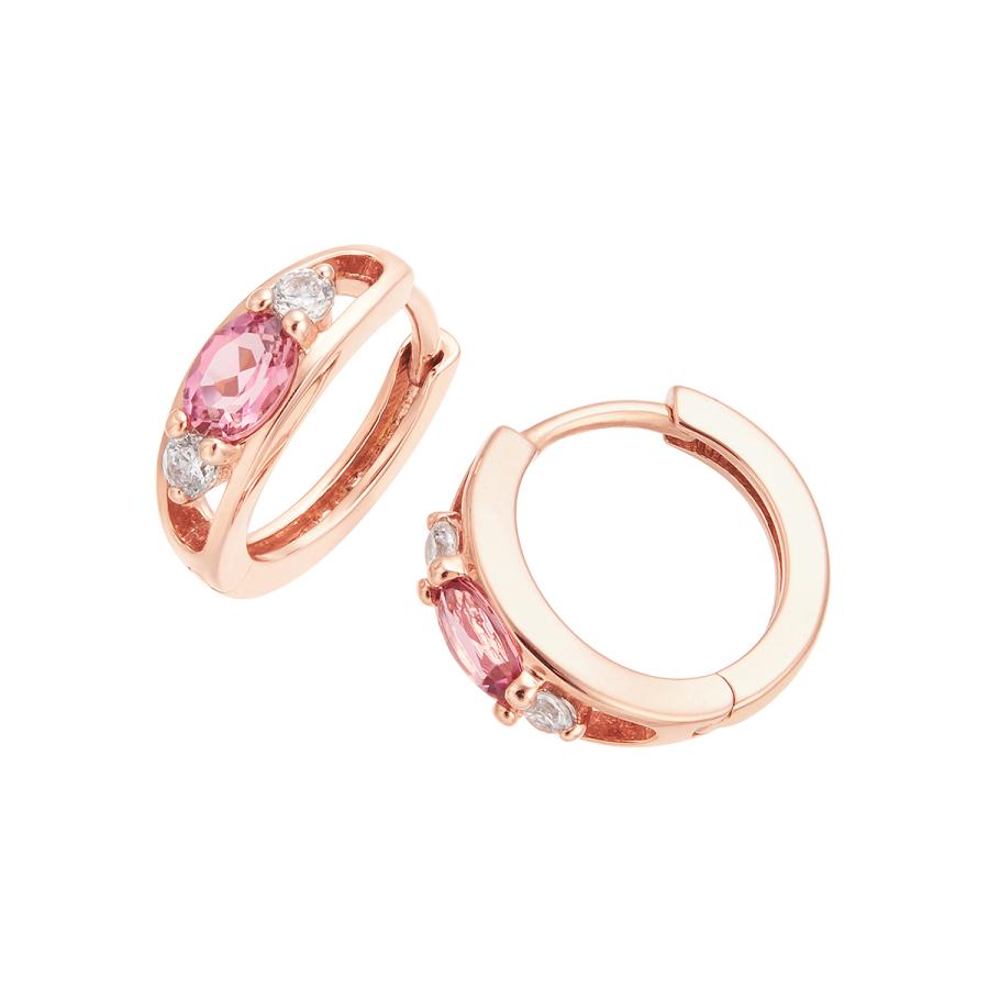 ジュエリーツツミ K10ピンクゴールドピンクトルマリンピアス