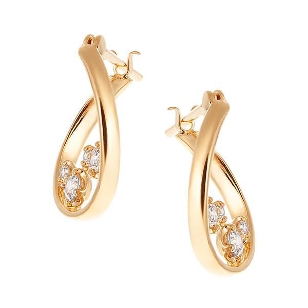 K18イエローゴールドダイヤモンドピアス 