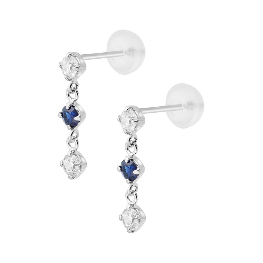 ツツミ K10ホワイトゴールドサファイアピアス K10ホワイトゴールドサファイアピアス(RPE452-002)|TSUTSUMI