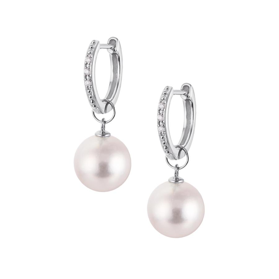 ジュエリーツツミ プラチナアコヤ真珠ピアス（7.5mm） : ジュエリー