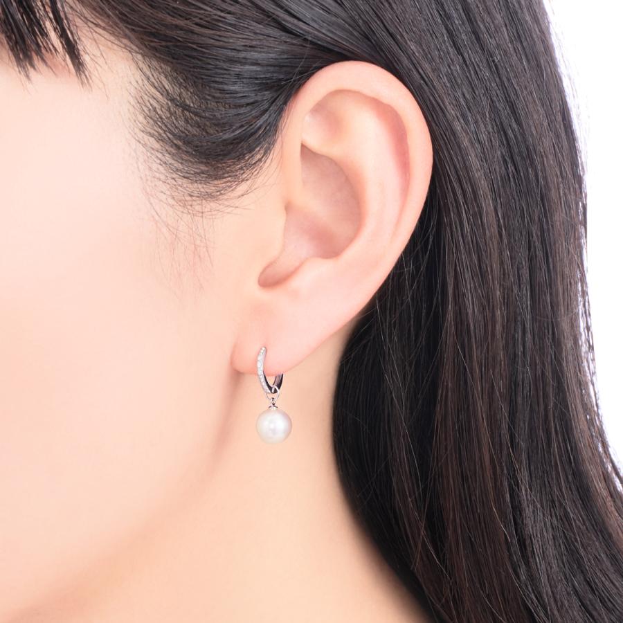 ジュエリーツツミ プラチナアコヤ真珠ピアス（7.5mm） : ジュエリー