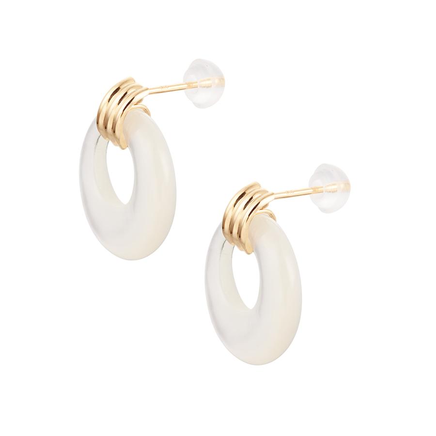 ジュエリーツツミ K10イエローゴールドシェルピアス : ジュエリー