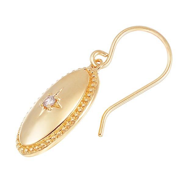 ジュエリーツツミ K10イエローゴールドダイヤモンドピアス