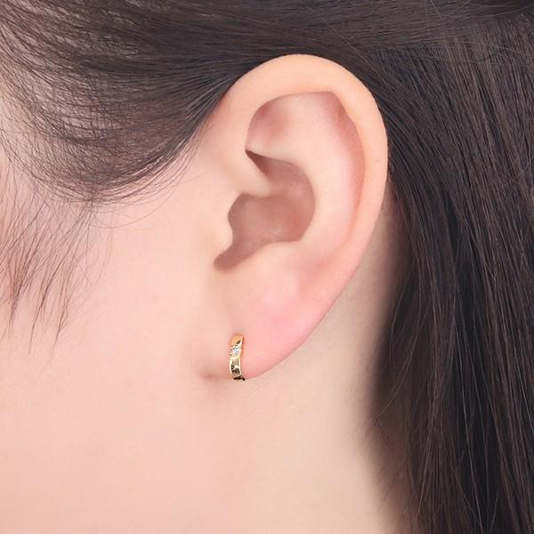 ktkt ジュエリーツツミ　K18YGダイヤモンドピアス ジュエリーツツミ K18イエローゴールドダイヤモンドピアス