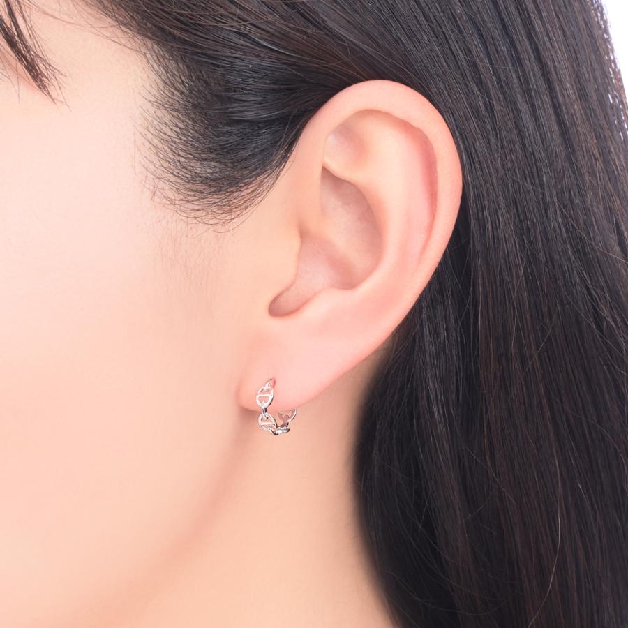 K10ホワイトゴールドピアスの画像