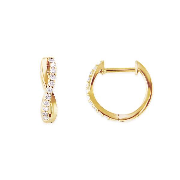 K18イエローゴールドダイヤモンドピアス