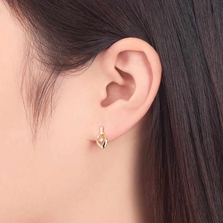 【新品】ジュエリーツツミ　K10YGダイヤモンドピアス K10イエローゴールドダイヤモンドピアス(RPE031-002)|TSUTSUMI